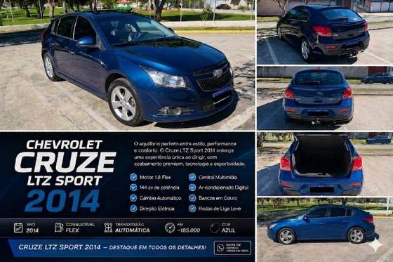 CHEVROLET CRUZE 1.8 LTZ SPORT6 16V FLEX 4P AUTOMÁTICO CHEVROLET CRUZE 1.8 LTZ SPORT6 16V FLEX 4P AUTOMÁTICO